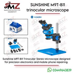 Sunshine M9T-B11 BLUE Trinocular Stereo Microscope